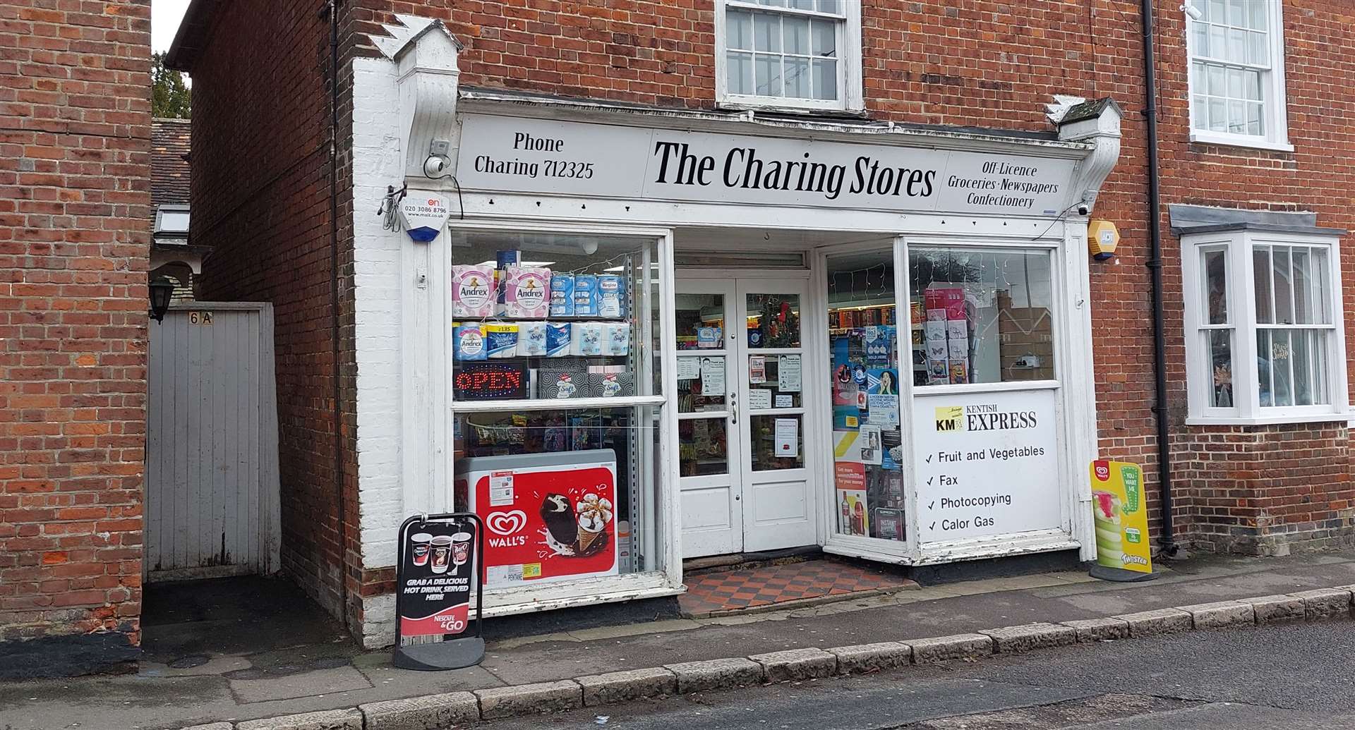 The incident happened at The Charing Stores in the high street