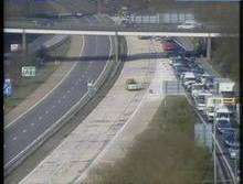 M20 after lorry crash between junctions 1-2.