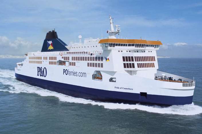 P&O's Pride of Canterbury ferry.