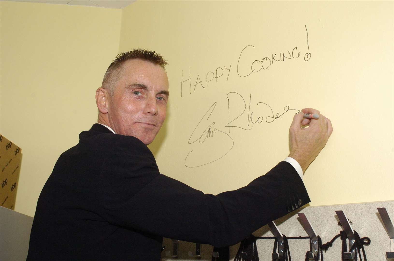 Gary Rhodes also opened a new cookery room at Rochester Grammar School in 2011