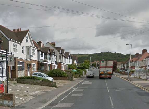 The car was parked close to the Rob Roy Guest House in Dover Road, Folkestone. Picture: Google