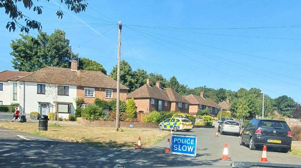 Officers were called to The Meadway in Sevenoaks