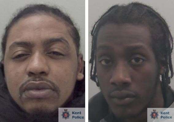 Reece Mathurin of Maysoule Road, Battersea and Aaron Bafi of The Chase, Clapham were jailed in July. Picture: Kent Police