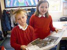Joe Jacobs and Molly Mepstead - who have organised a fund-raising event at Queenborough School for Haiti