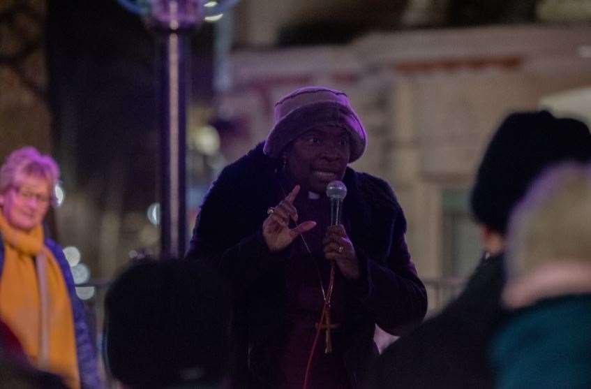 The Bishop of Dover, Rt Revd Rose Hudson-Wilkin, spoke at the event. Picture: Eleanor Crook