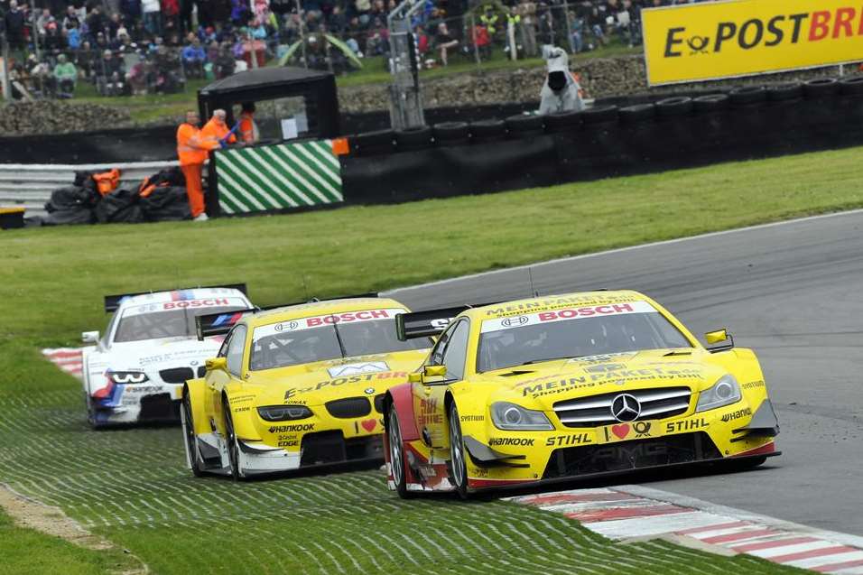 Ex Formula 1 driver David Coulthard raced at Brands in the DTM