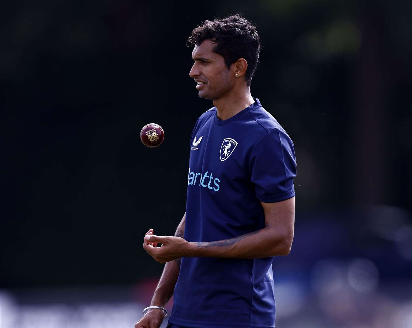 Arshdeep Singh will follow in the footsteps of the great Rahul Dravid and 2022 overseas Navdeep Saini, pictured, to become the fourth Indian player to represent Kent men's side. Picture: Max Flego Photography