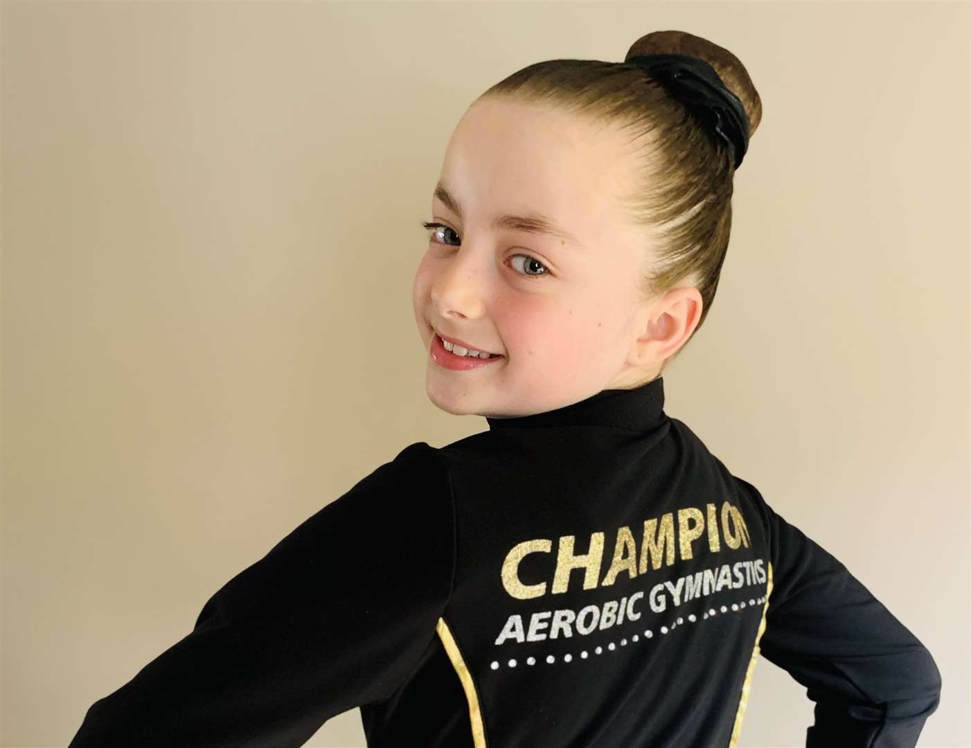 Gold winning gymnast Amelia Dispinseri