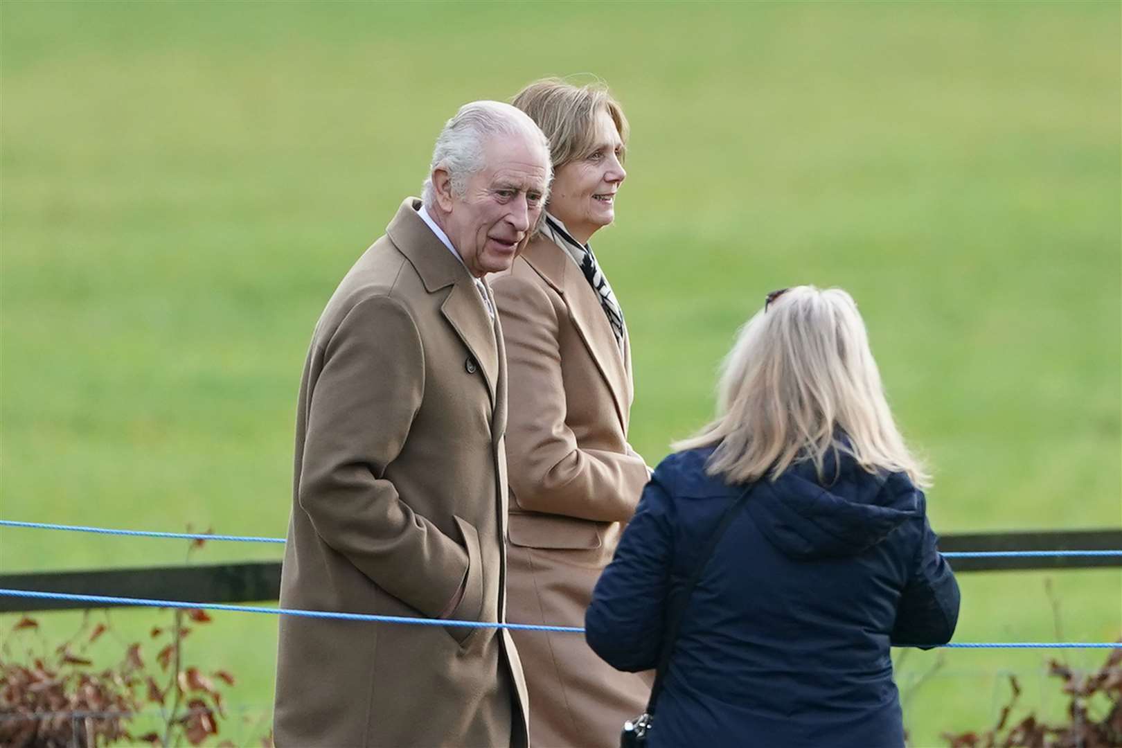 The King at a Sunday church service in Sandringham in early January (Joe Giddens/PA)