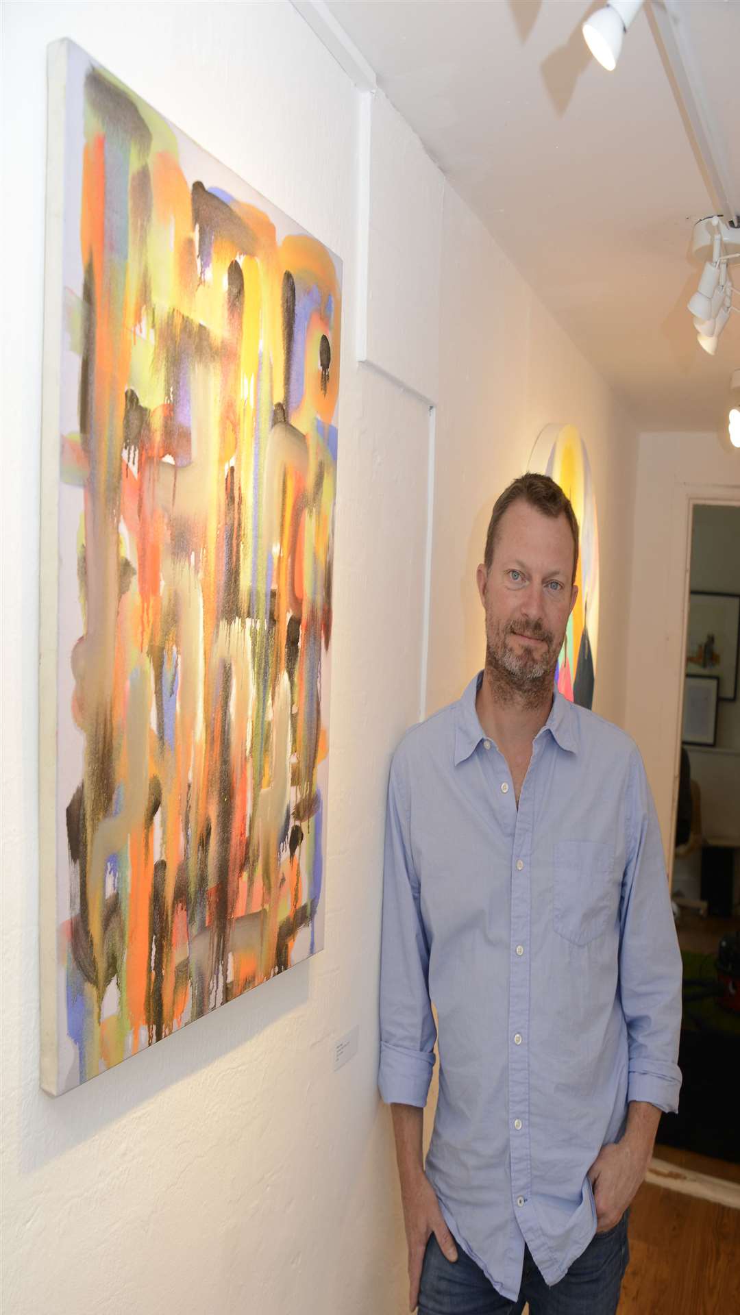 Robert Mumby in his new gallery