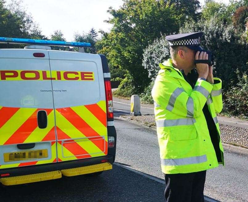 Kent Police’s Medway community safety unit carried out road safety checks. Picture: Kent Police
