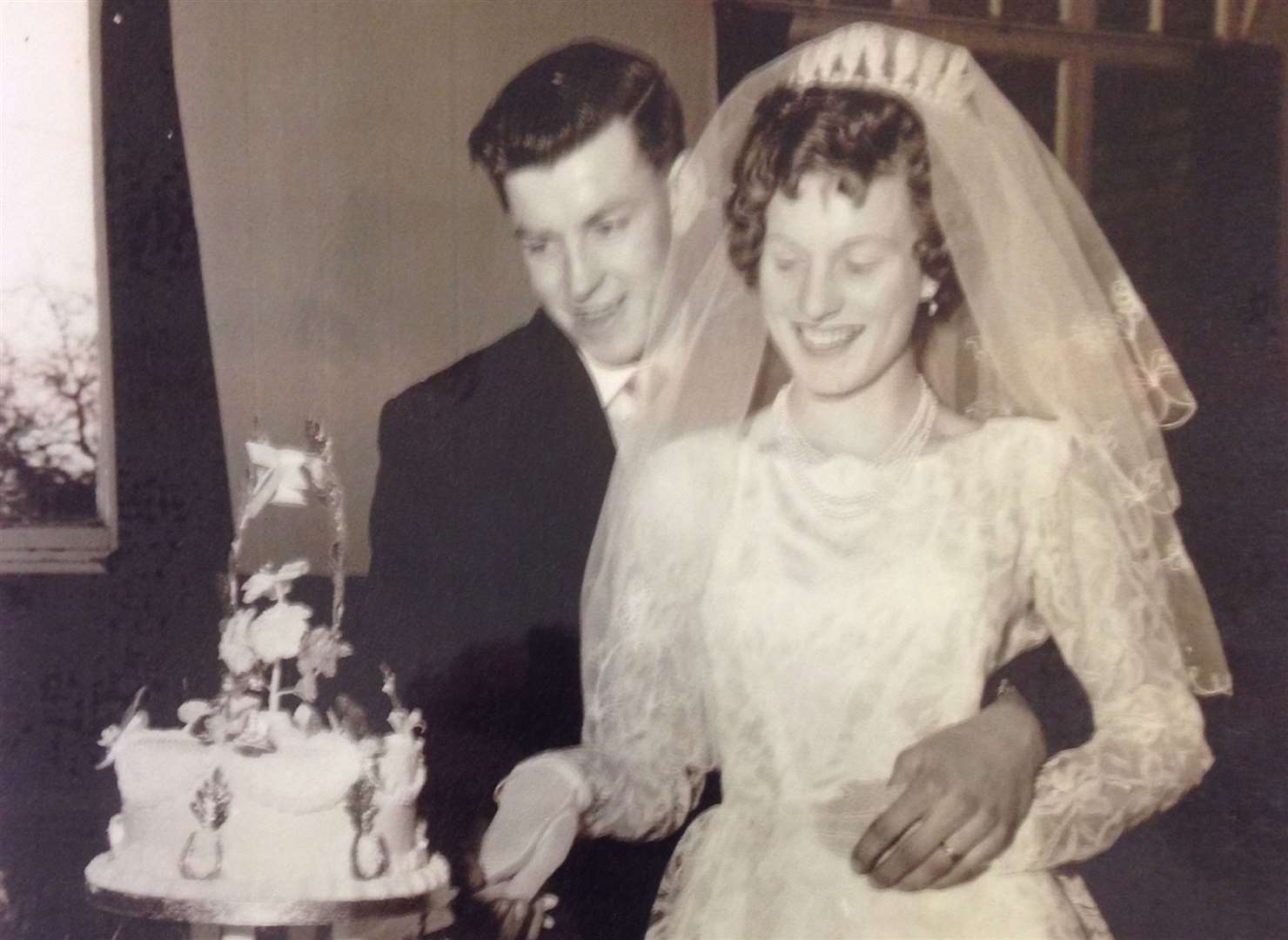 Wedding day for Joyce and Douglas Ashbrooke. Joyce was the last woman patient at Sittingbourne's Frank Lloyd dementia unit