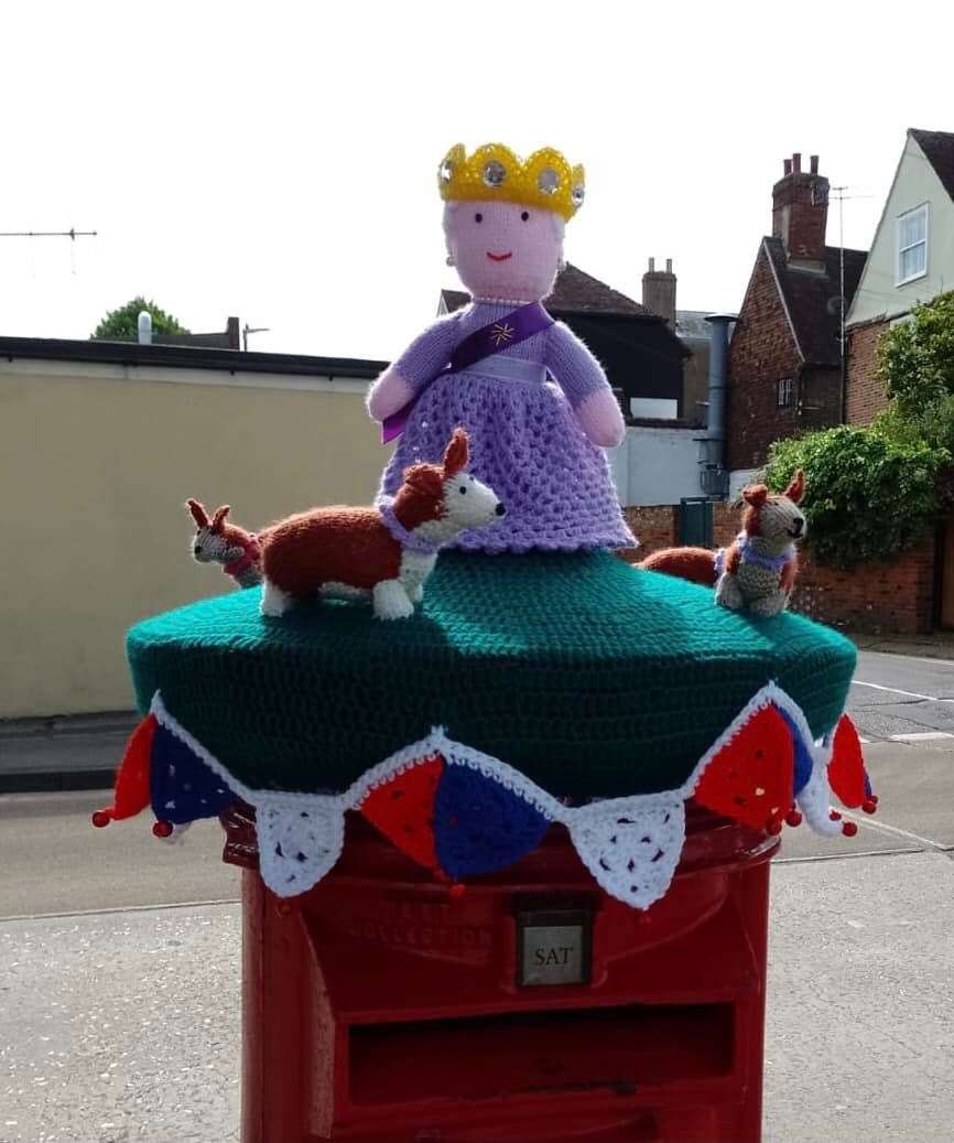 The Queen and her corgis in North Lane Picture: Faversham Gunpowder WI