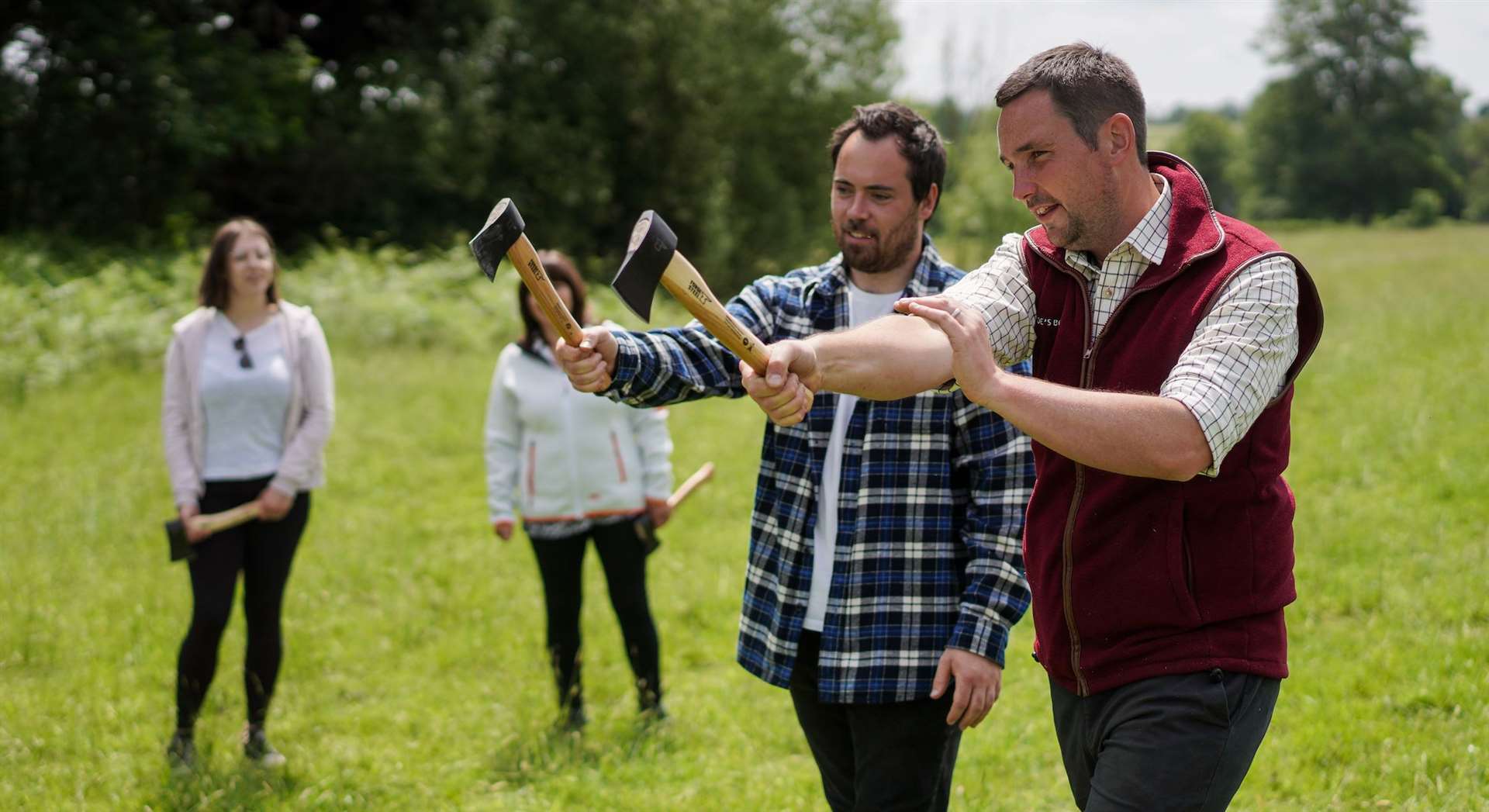 Try axe throwing at Penshurst Place Picture: Joe's Bows
