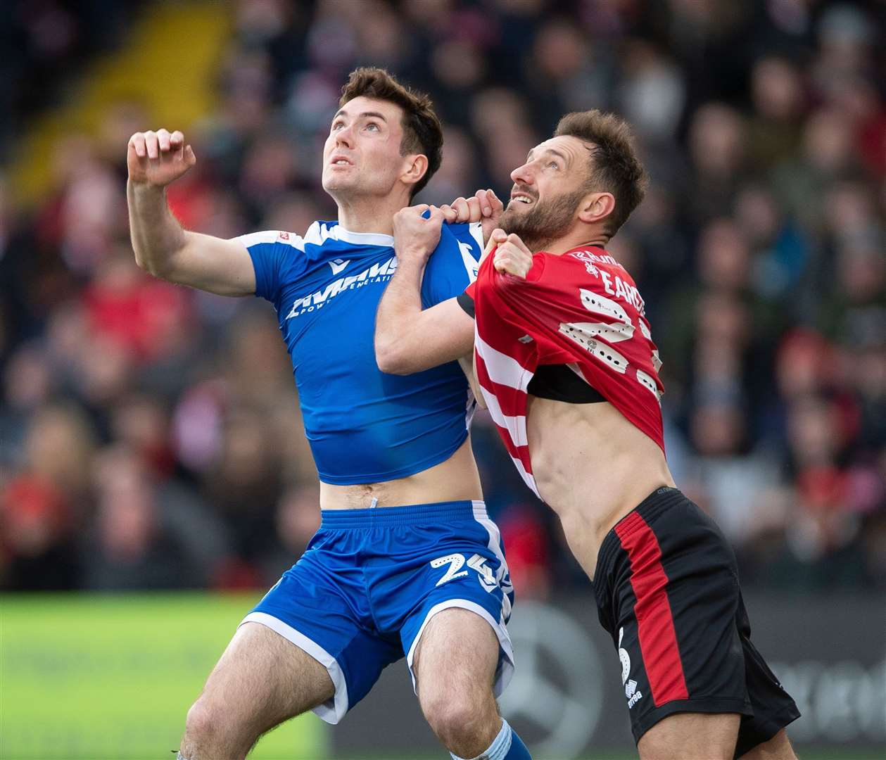 Tom O'Connor in action for the Gills during a loan spell last season Picture: Ady Kerry
