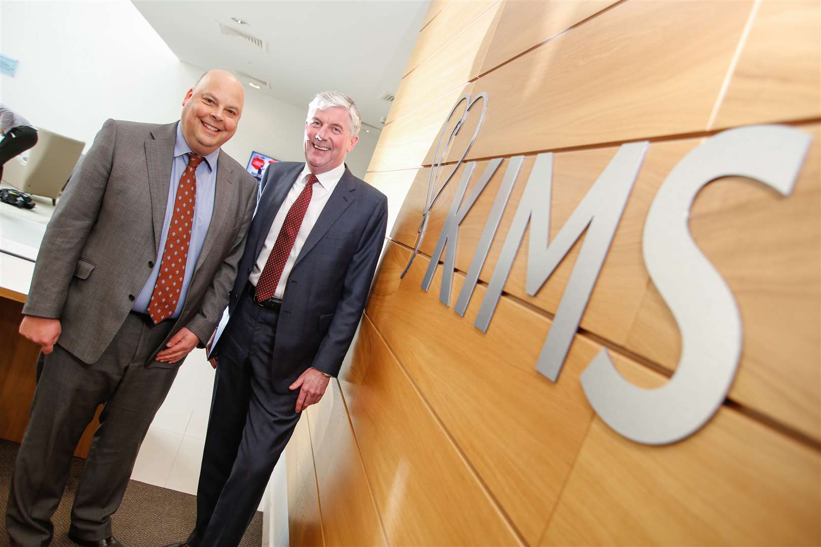 Former KIMS Hospital president Steven Bernstein, left, and executive chairman Peter Goddard