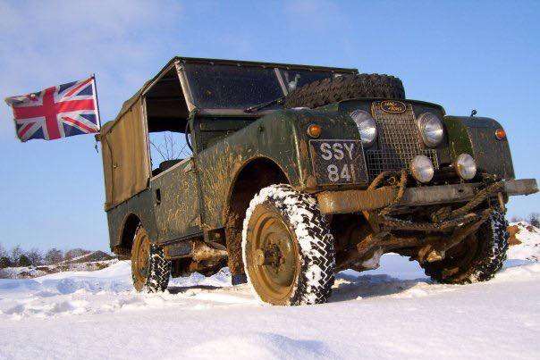 The Land Rover Series 1 stolen from Rolvenden Station car park