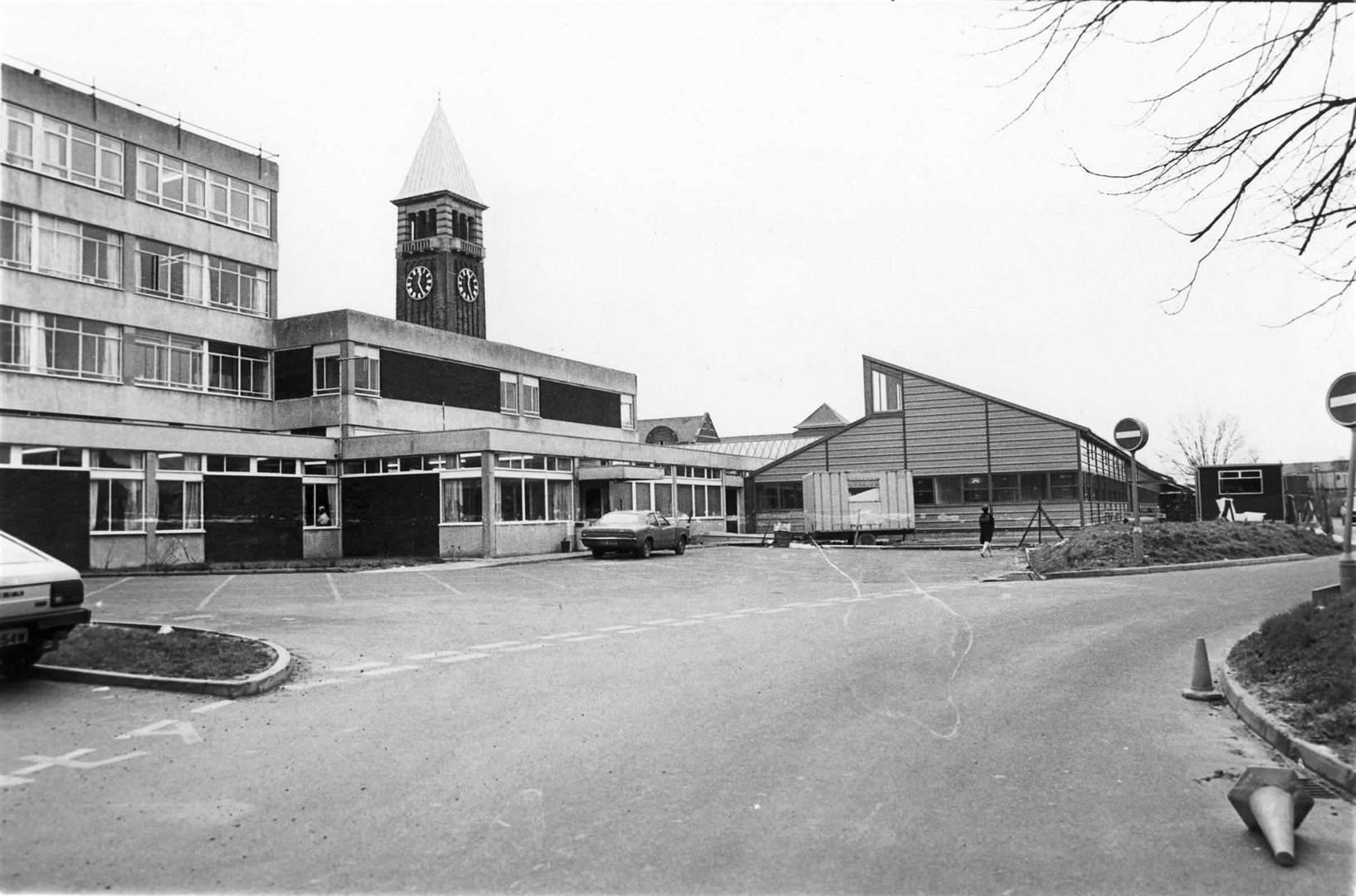 Medway Hospital, Gillingham in 1988 following one of its many revamps since opening in 1905