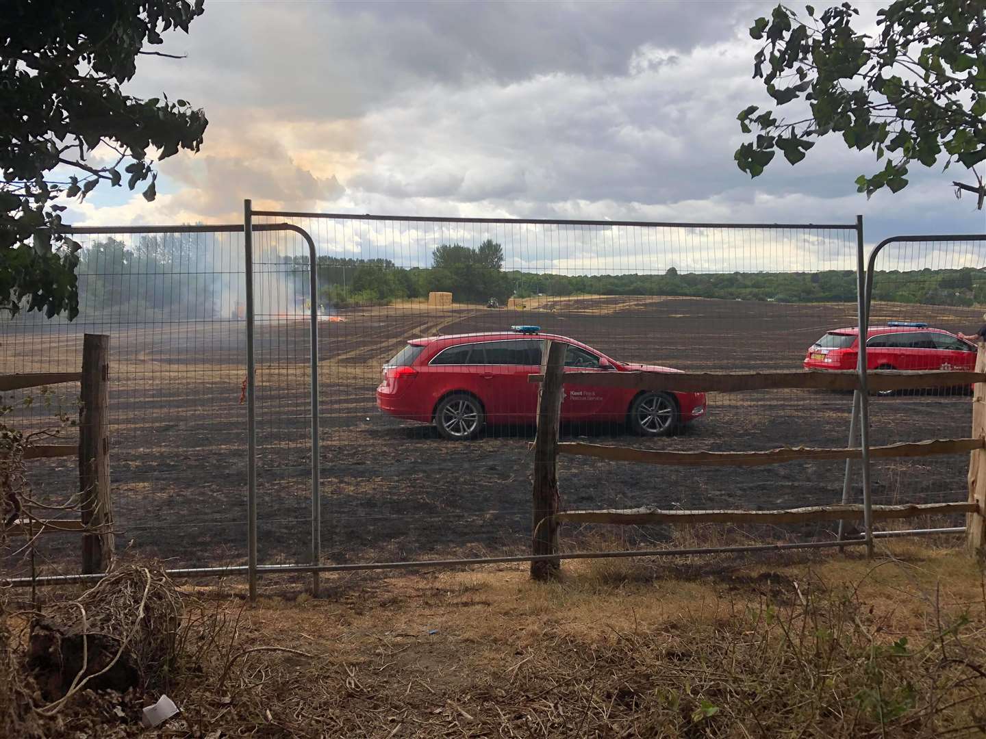 The 57 acres of cornfield at Ashton Way, West Malling, was destroyed by fire (3130408)