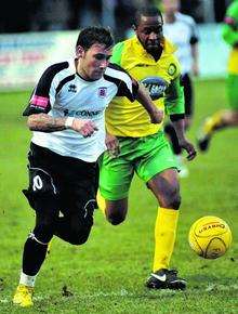 Faversham's Damian Abel was on target for Faversham in their 3-1 win over Godalming