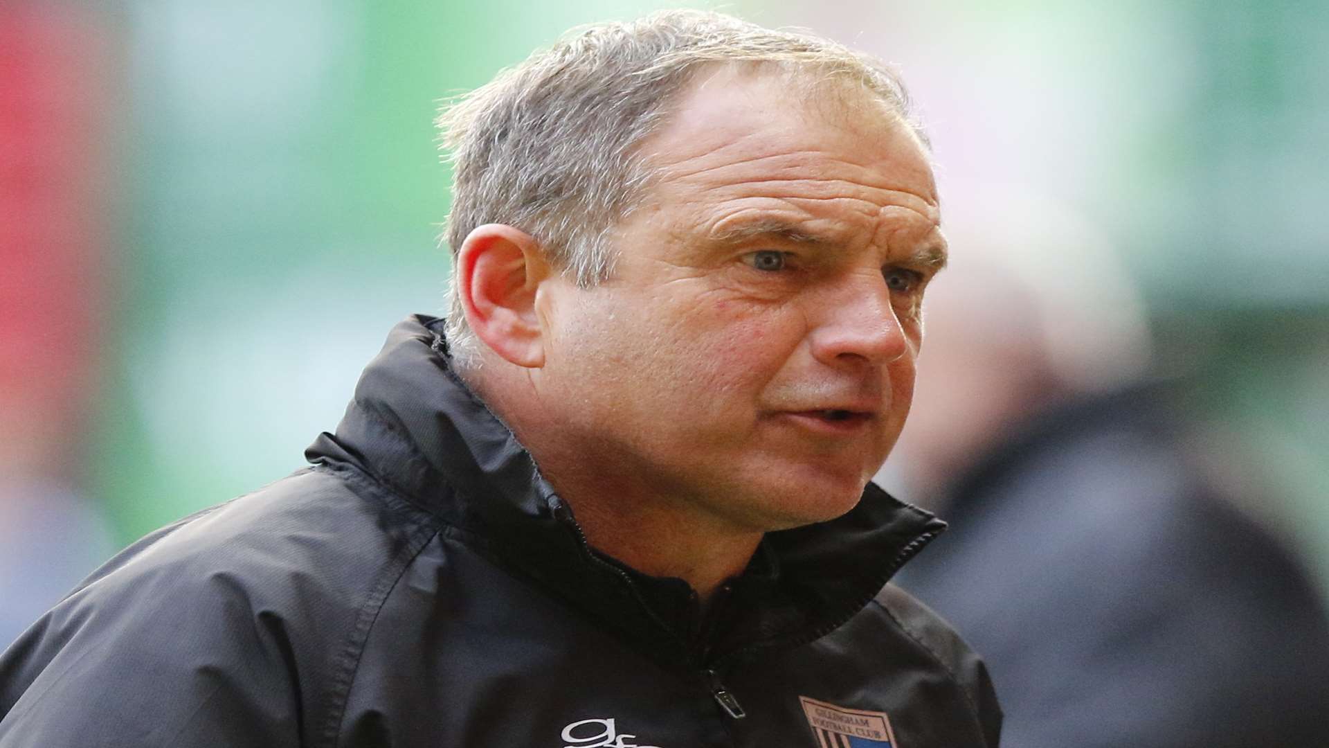 Gillingham manager Steve Lovell reacts to their 2-1 win over Charlton ...