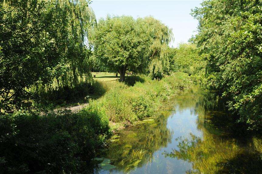 The man exposed himself near the River Stour