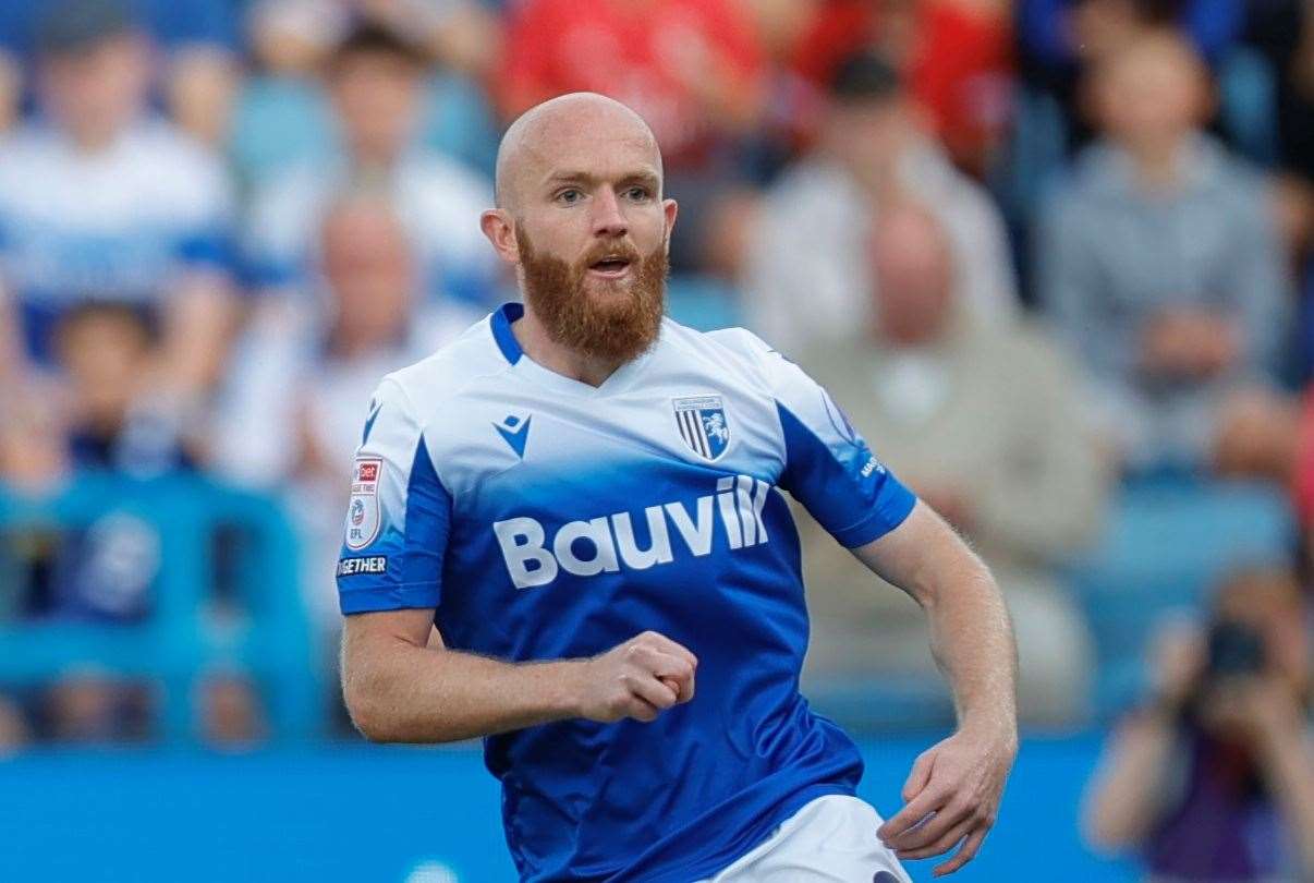 Jonny Williams was back in the Gillingham team after injury against Charlton Picture: @Julian_KPI