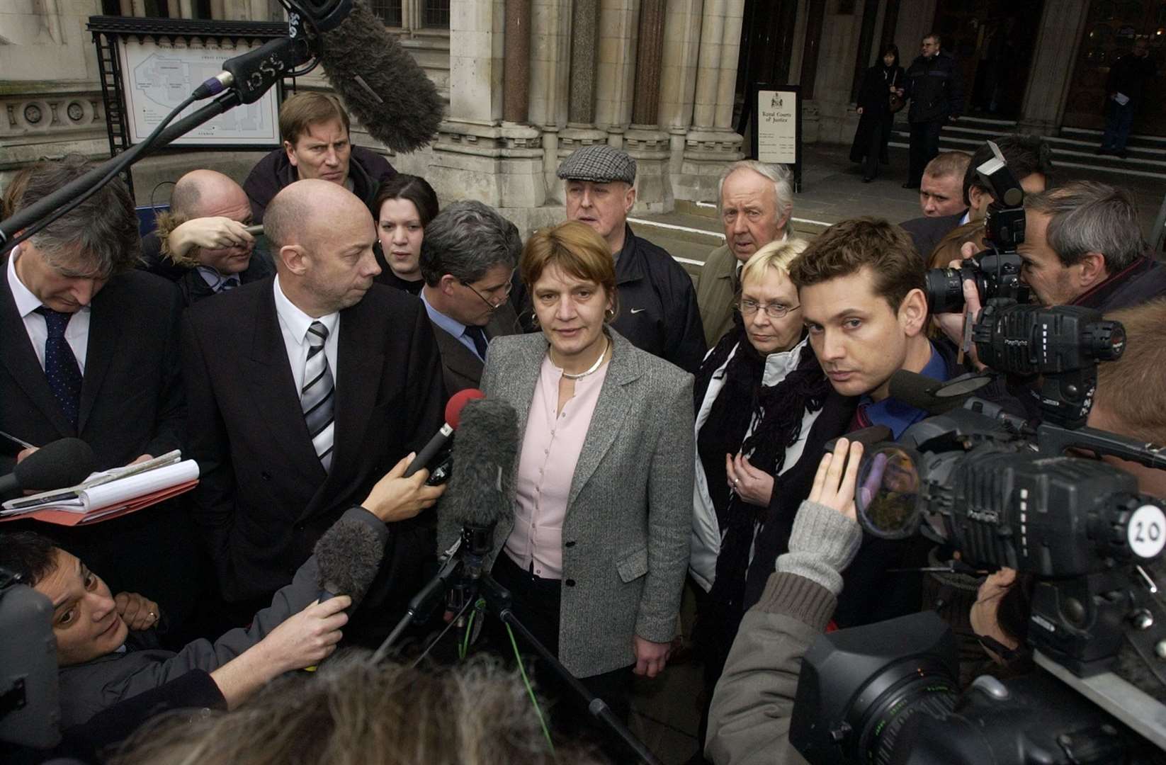 Barbara Stone outside the Court of Appeal after her brother's failed attempt