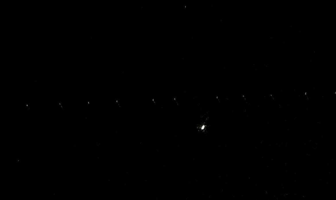 Daniel Francklin saw the 'straight line of stars' in Broadstairs last night. Picture: Daniel Francklin