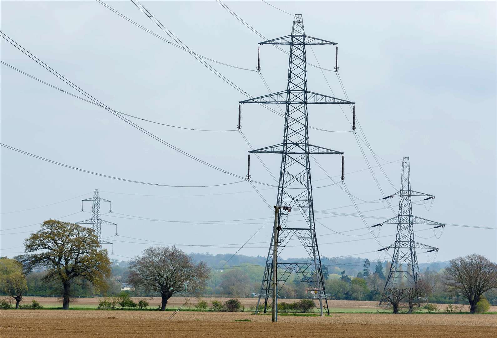 Concerns have been raised about proposals for a new pylon line between Sellindge and Richborough. Stock picture: Mark Bullimore