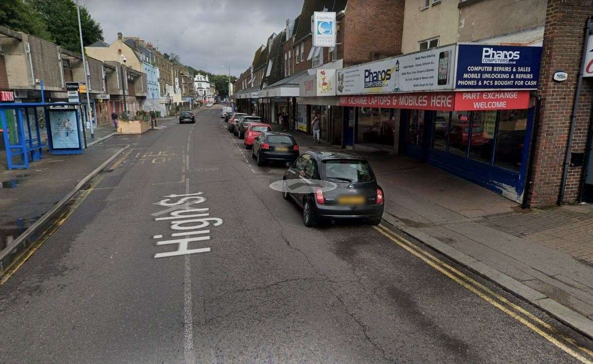 The incident was in Dover High Street. Picture: Google Maps (56289640)