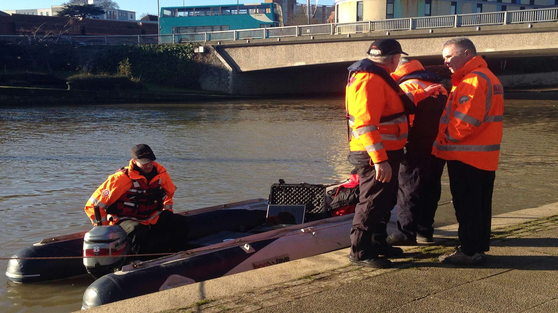 Specialist teams used sonar in the search for Pat Lamb