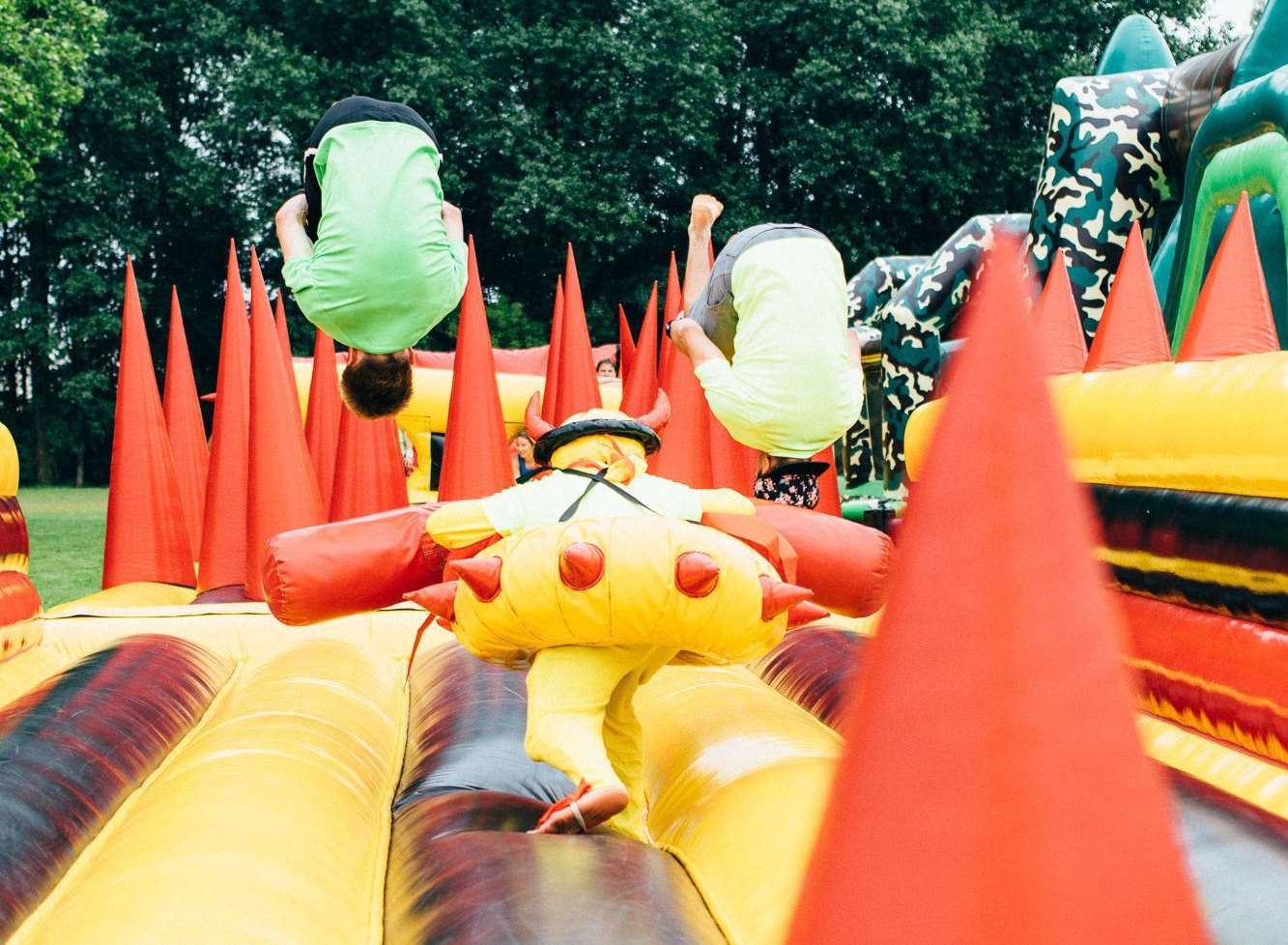 The inflatable obstacle course will make its UK debut at Betteshanger Park