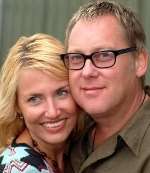HAPPY COUPLE: Vic Reeves with his wife Nancy Sorrell