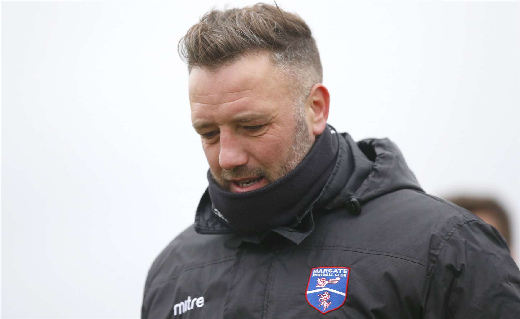 Margate manager Jay Saunders. Picture: Andy Jones