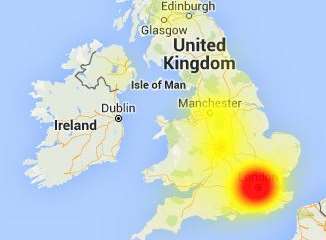 The outage is affecting BT internet users. Picture: Down detector