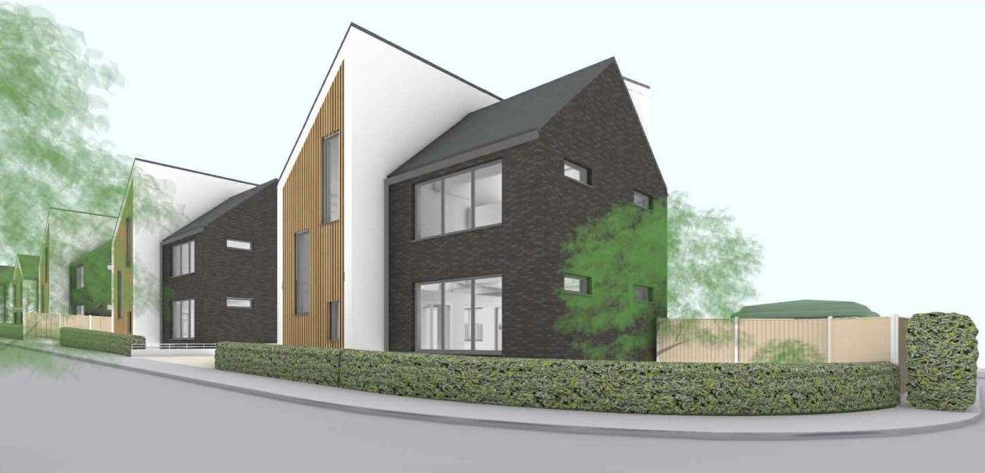 The homes in Nash Road, Margate have been called "inappropriate" by locals. Picture: Rebus Planning Solutions Ltd