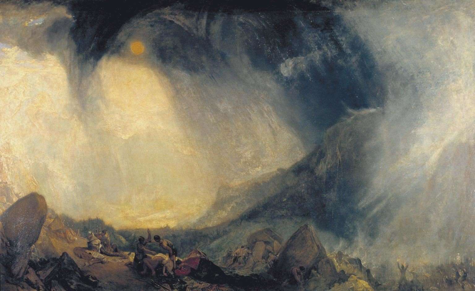Snow Storm: Hannibal and his Army Crossing the Alps exhibited 1812 by JMW Turner. Picture: tate.org.uk/art/work/N00490