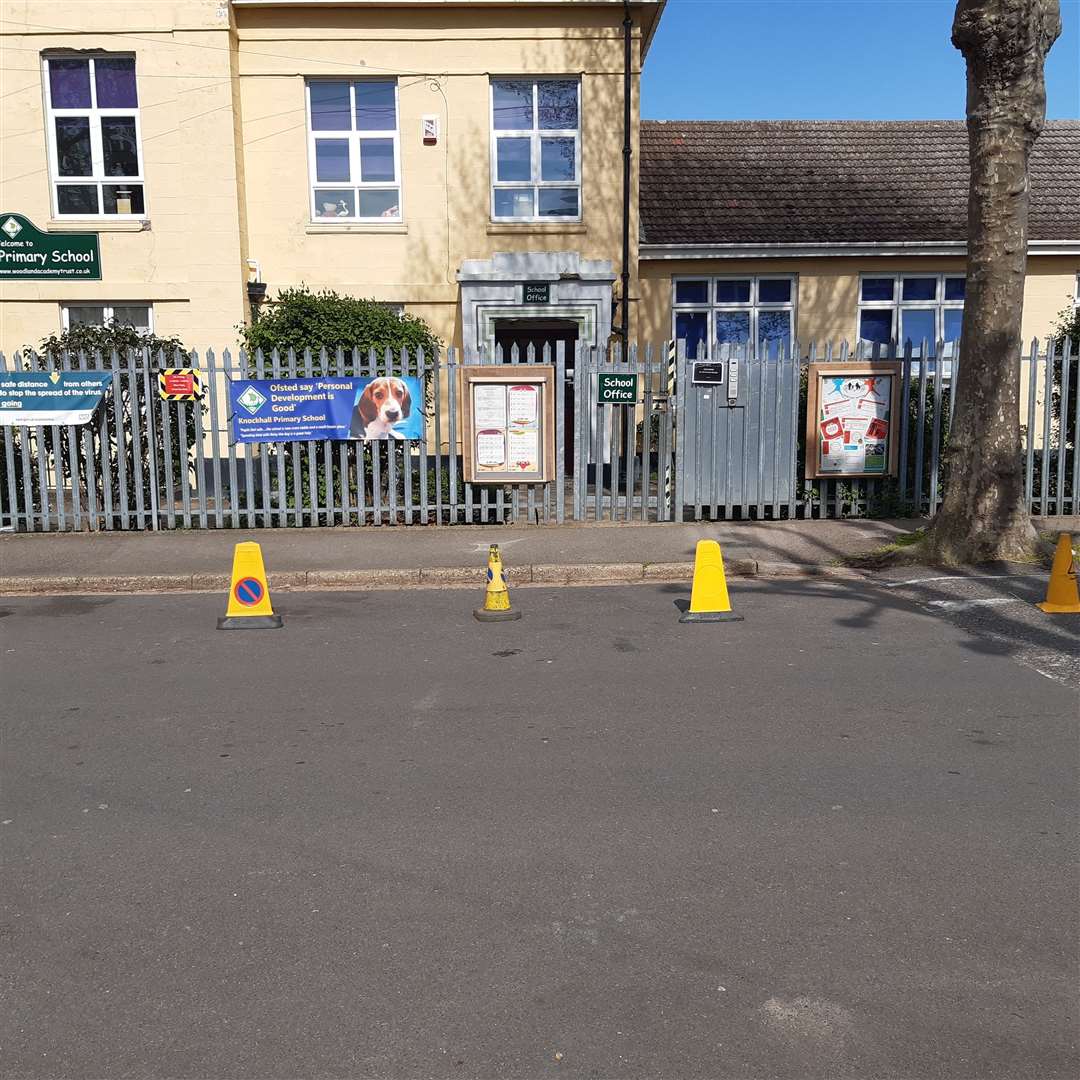 The cones have proved controversial among residents who say parking is already at a premium. Photo: Sean Delaney