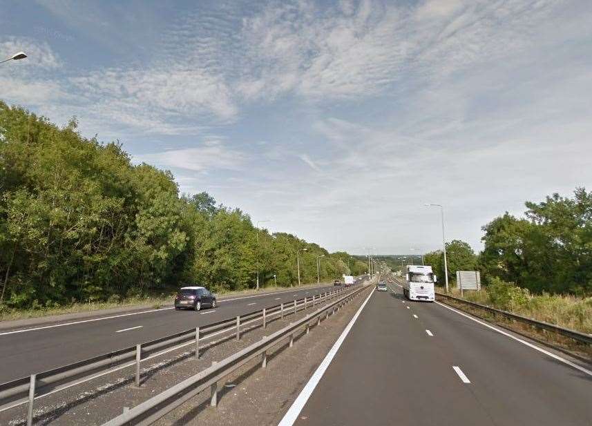 The collision happened on the A2. Pic: Google Street View (14840613)