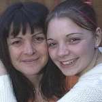 SAVED BY TRANSPLANT: Sarah Phillips with her mother Jan. Picture: TERRY SCOTT