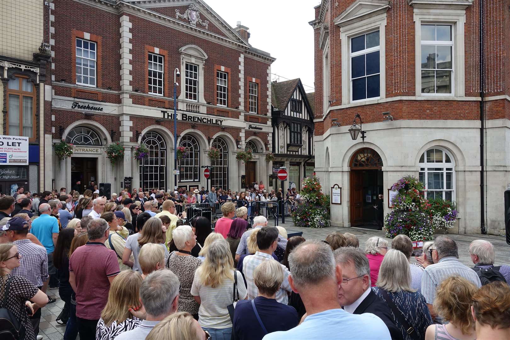 Crowds at the proclamation of King Charles III in Maidstone. Picture: Maidstone Borough Council