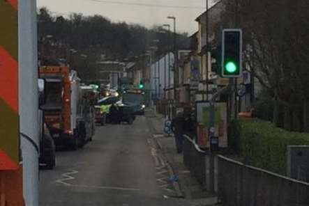 crash luton road four car bradley penhallow copyright closed police part off after