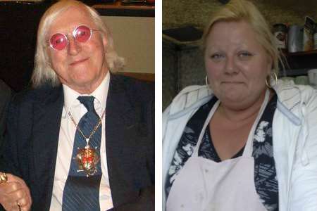 Deborah Cogger, right, claims she was molested by Sir Jimmy Savile
