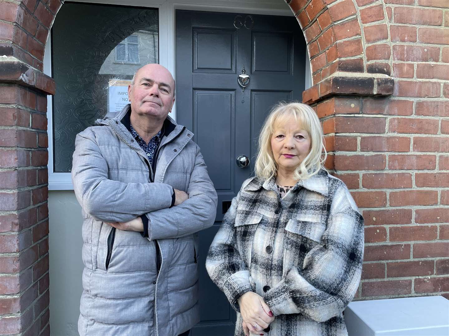 Landlady Kathryn Wareham (right) and her husband say they discovered a family living without permission in their rented-out home in Chatham