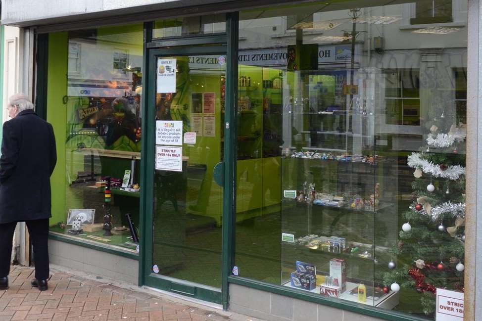 A shop suspected of selling legal highs