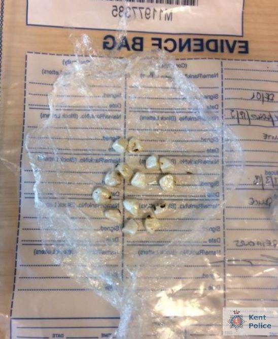 Drugs found on Edeki and Adetunji. Picture: Kent Police