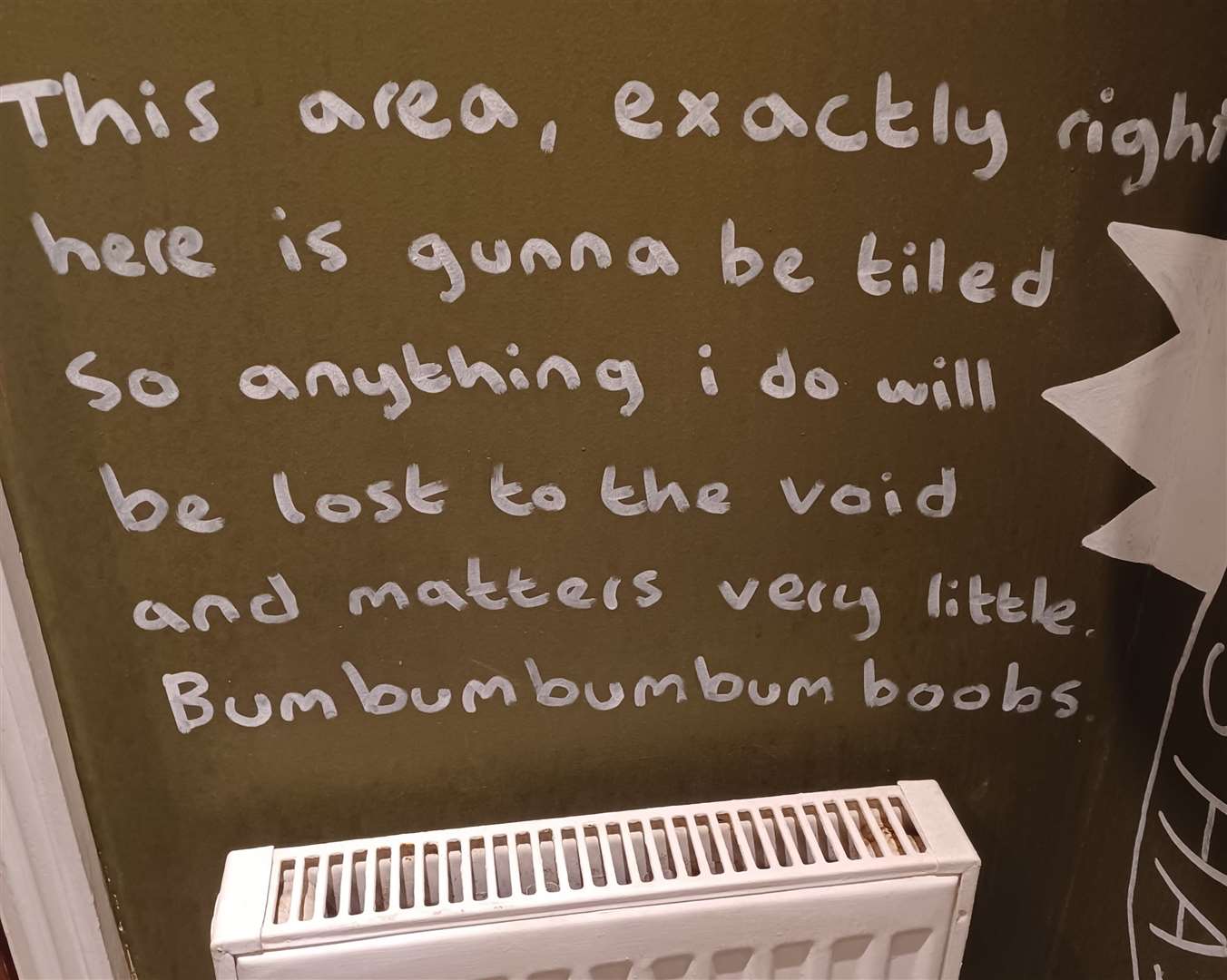 Make of this what you will, spotted in The Bao Baron's toilets