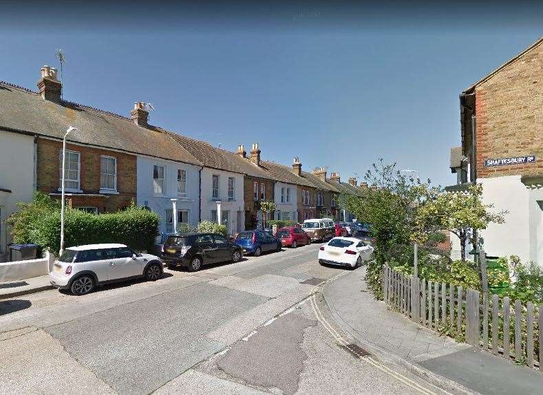 Crews were called to Nelson Road, Whitstable, after a fire broke out inside a flat. Picture: Google