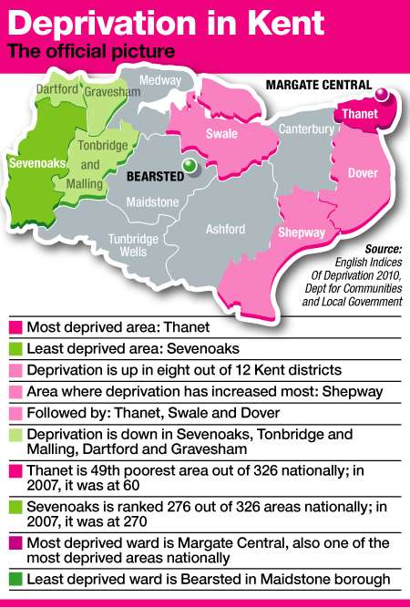 Kent's deprivation map